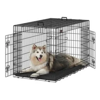 FEANDREA S-XXXL Hundekäfig mit 2 Türen 1,36 m, 79 cm, 87 cm