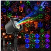 ANYSUN Projektionslampe LED Projektionslampe, wasserdicht Outdoor Gartenprojektor, LED fest integriert, KaltweiB, Nachhaltig