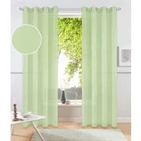 OTTO home Gardine XANA (1 St), Ösen, transparent, Voile, Bestseller, einfarbig, 1 bzw. 2er Set, pflegeleicht, Bestseller!