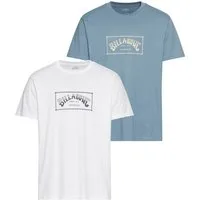 Billabong T-Shirt ARCH WAVE (Packung, 2-tlg., 2er-Pack) Kurzarm-Design, 2er-Pack, aus Baumwolle, auch in großen Größen