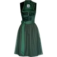 Alpenmärchen Dirndl Midi Dirndl Elisé in grün - ALM1035
