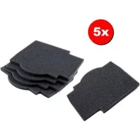 Trade-Shop Ersatzfilter 5x passend für Lunos Silvento 39721, 039721, 2/FSI-R, Lüfter, Ventilator, Klemmlüfter, Luftfilter, Staubfilter