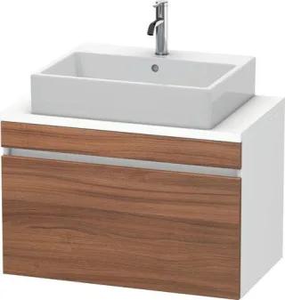 Duravit DuraStyle Konsolenwaschtischunterbau wandhängend Nussbaum & Weiß Matt 800x478x512 mm - DS530 DS530207918