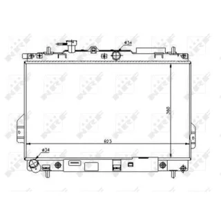 NRF Motork?hler gel?tet Hyundai Matrix 53363