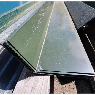 Wandanschluss | 2,60 m Länge | Chromoxidgrün ( RAL 6020 )