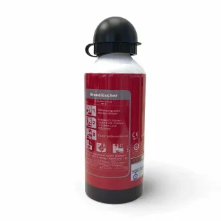 FIREBOTTLE "Brandlöscher" | Trinkflasche 600ml mit zwei Verschlüssen & Karabiner