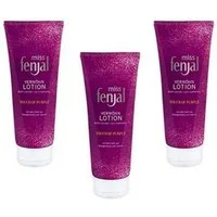 Fenjal Bodylotion 3x miss fenjal Touch of Purple Body Lotion die Pflegelotion 200ml, 3-tlg., Verwöhn Lotion mit Duft von Orangenblüte & Jasmin für normale Haut