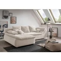 Home affaire Ecksofa Imola, bequem, aktuelle Steppung im Sitz, L-Form, Breite 270cm, wahlweise mit Bettfunktion