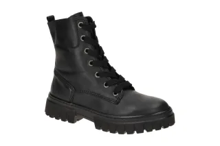Gabor 72.525.57 Damen Stiefeletten York Schwarz - bequeme Lace Up Boots