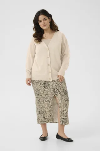 Strickjacke Regular fit Feather Gray Melange beige
