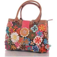 KMISSO Henkeltasche Damen Leder Patchwork Umhänge Henkel Schulter Tasche 30701 (1-tlg), im eleganten Look