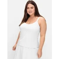 Sheego Shirttop Spaghettitop Ärmellos