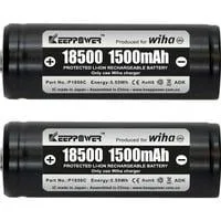 Akku-Set 18500 Li-Ion 2 Stück