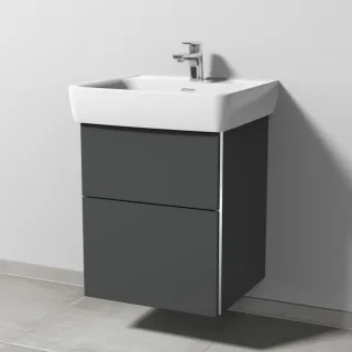 Sanipa 3way Waschtischunterbau zu Laufen Pro A Waschtisch mit 2 Auszügen, Anthrazit-Matt BR75522