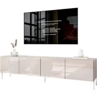 Lookway TV-Schrank TV-Schrank COLGANTE 200 in Kaschmir Hochglanz mit Beinen (2x TV- Schrank) Breite: 200 cm