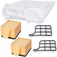 PRIMEBAG Staubsaugerbeutel 18 Beutel und Filter passend für Vorwerk Kobold VK 135 VK 136