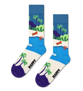 happy socks - Pool Side Sock Blau - Gr. - 36/40