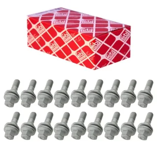 20 Febi Radschrauben f?r Leichtmetallfelgen Citroen DS DS3 4 Fiat Opel Peugeot Toyota
