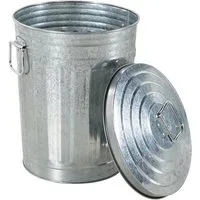 Linder Exclusiv GmbH Mülleimer Metall Eimer mit Deckel-Apfalleimer-Mülleimer - Ascheeimer