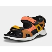 Ecco X-trinsic (Nubukleder) korallrot/bunt Kinder Sandale