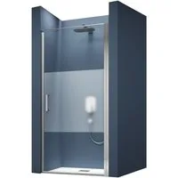doporro Dusch-Drehtür Duschtür Nischentür dusche Duschabtrennung Duschkabine Teramo36, 80x195 cm, Einscheibensicherheitsglas
