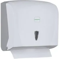 SANISMART Papierhandtuch SANISMART Handtuchspender STELLA für 300 Blatt C-V-Falz max. 24 cm