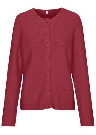 CLARINA - NOS Rdh-Cardigan, 1/1 Arm 444 beere - Gr. - 42