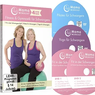 MamaWORKOUT - Fitness & Gymnastik für Schwangere - 4-DVD-Box zum Sparpreis ++ 1. Fit in der Schwangerschaft (2 DVDs) ++ 2. Pilates für Schwangere ++ ... Schwangere ++ von Expertin Verena Wiechers