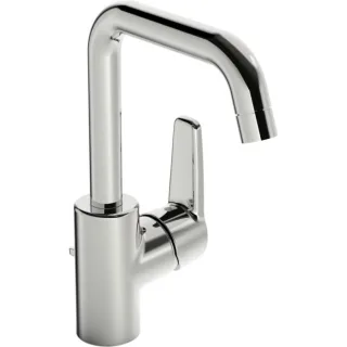 Hansa Waschtischarmatur Hansapolo 51552293 chrom, mit Ablaufgarnitur, seitlich bedient