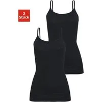 H.I.S Unterhemd (2er-Pack) aus elastischer Baumwoll-Qualität, Spaghettiträger-Top, Unterziehshirt