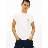Tommy Jeans T-Shirt TJM SLIM FIT SIGN CHEST mit Markenprint