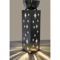 Harms Import Dekosäule Sternensäule mit LED-Beleuchtung 75 cm