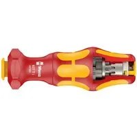 Wera Schraubendreher 827 T i Kraftform VDE Turbo, 4-fache Schraubgeschwindigkeit dank Turbo-Funktion