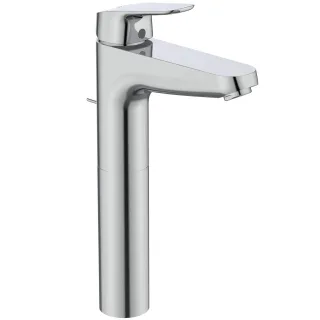 Ideal Standard Waschtischarmatur Ceraflex m.Ablaufgarnitur verlängerter Sockel Ausladung 140mm Chro B1872AA