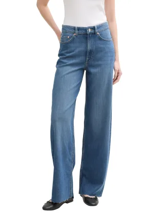 Denim Tom Tailor - TTLINOU WIDE Jeans Clean Mid Stone Blue Denim - Gr. - XXL