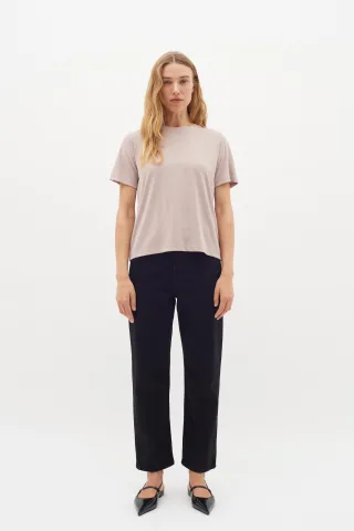 T-shirt Gerade Passform Clay beige