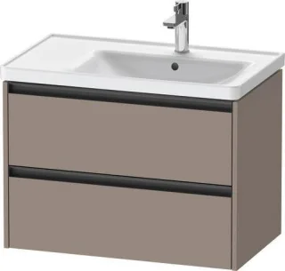 Duravit Ketho.2 Waschtischunterbau wandhängend Basalt Matt 784x455x549 mm - K25286043430000 K25286043430000