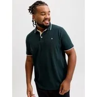 Jack & Jones PlusSize Poloshirt JJEPAULOS POLO SS NOOS PLS Baumwolle, regular fit