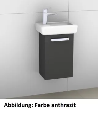 Artiqua 413 Waschtischunterschrank für IT! 271940, 272940, Weiß Hochglanz, 413-WUT-K108-L-7016-68 413-WUT-K108-L-7016-68