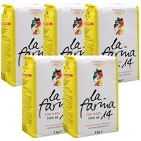 Bielmeier Mehl Pizzamehl 14% Protein Tipo 00 (T405) 5 Stück á 1kg Küchenmeister, 1 x 5000 g, Das Getreide stammt von Landwirten aus der Region (SET210277-5)
