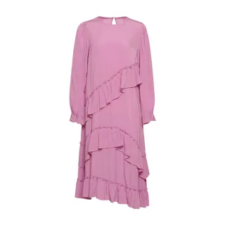 Sierra Rüschkleid in Hellrosa