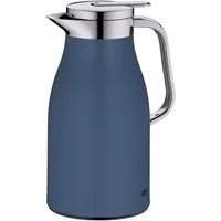 Alfi Isolierkanne SKYLINE, mit Hartglaseinsatz und ergonomischem Griff, 1 l, (1-St), 12h heiß & 24h kalt, Drehverschluss mit bequemem Druckknopf