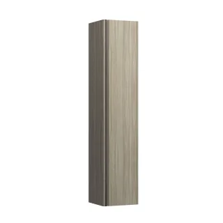 LAUFEN Hochschrank BASE 335x350x1650 1Tür Scharn. re 5 Ablg. Griff alu schwarz ulme hell, H403034110 H4030341102621