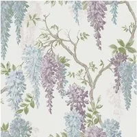 LAURA ASHLEY Vliestapete Wisteria, glatt, botanisch, FSC® zertifiziert, mit lebhaftem Druck, 10 Meter Länge