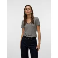 Vero Moda V-Shirt VMPEPPER SS V-NECK T-SHIRT VMA NOOS