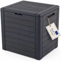 BigDean Auflagenbox Gartenbox klein kompakt 140 Liter für Balkon & Terrasse (Packung, 1 St), 140L Volumen, Kompakt, Regenfest, Griffig