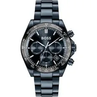 BOSS Multifunktionsuhr HERO 2.0 1514270, Quarzuhr, Armbanduhr, Herrenuhr, Edelstahlarmband, analog, Tag