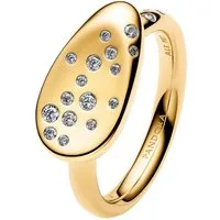 Pandora Solitärring Siegelring für mit Steinen Besetzt Goldfarben