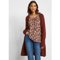 bonprix Longstrickjacke (1-tlg) Oversize-Passform, kuschelig weicher Strick, ohne Verschluss