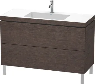 Duravit L-Cube c-bonded Set bodenstehend Eiche dunkel gebürstet Matt 1200x480x698 mm - LC6939O7272 LC6939O7272